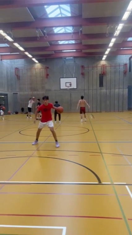 Ball-handling in a school gym